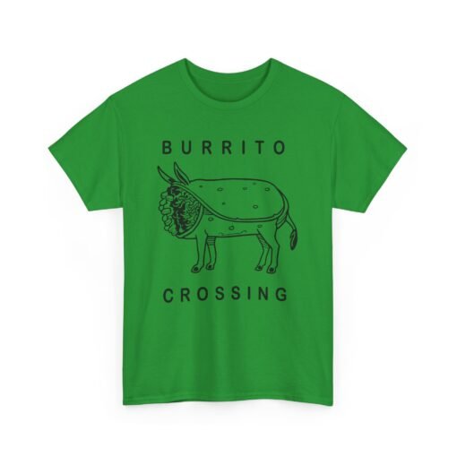 🌯🐴 Burrito Crossing Unisex T-Shirt – Warning: Deliciously Absurd - Image 16