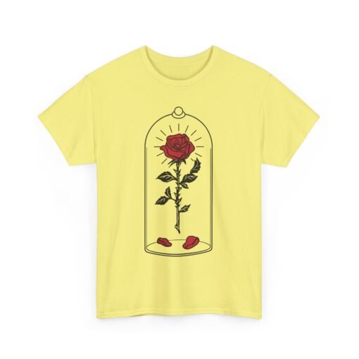 🌹✨ Enchanted Rose Unisex T-Shirt – Timeless Beauty, Captured in Glass