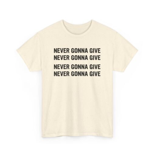 "Never Gonna Give" Loop Lyric Unisex T-Shirt – Rickrolled in Style - Image 14