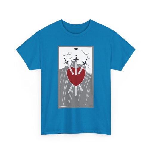 🖤🔮 Three of Swords Unisex T-Shirt – Heartbreak Meets Mysticism - Image 15