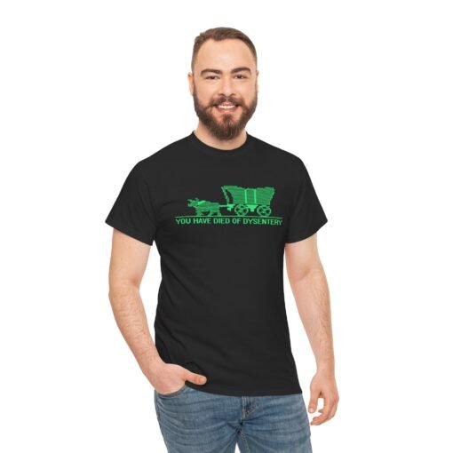 You Have Died of Dysentery – Unisex Retro Gamer T-Shirt - Image 3