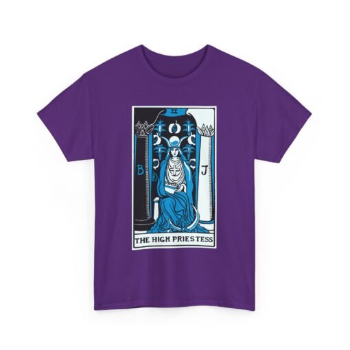 🌙🔮 The High Priestess Tarot Card Unisex T-Shirt – Channel Inner Wisdom - Image 19