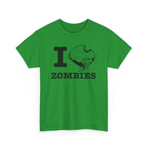 🧠❤️‍🔥 I Love Zombies Unisex T-Shirt – Brains Are the Way to the Heart - Image 15