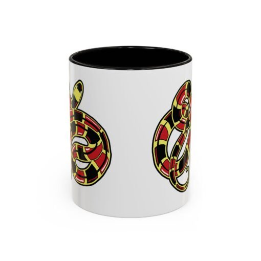 Curled Coral Snake Color Accent Mug – Bold & Wild - Image 6