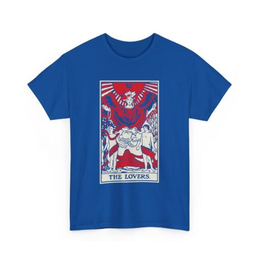 The Lovers Tarot Card – Unisex Mystical Tee - Image 16