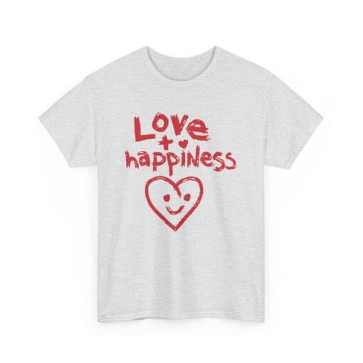 Love + Happiness Unisex T-Shirt – Feel-Good Vibes in Every Stitch - Image 9