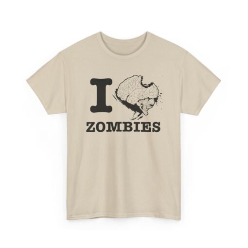 🧠❤️‍🔥 I Love Zombies Unisex T-Shirt – Brains Are the Way to the Heart - Image 12