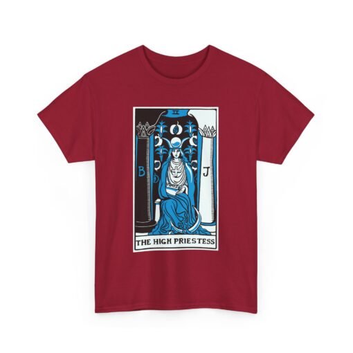 🌙🔮 The High Priestess Tarot Card Unisex T-Shirt – Channel Inner Wisdom - Image 21