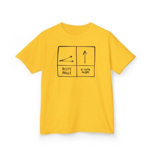Acute Angle / A Cute Angel Kids T-Shirt – Smart & Silly Fun - Image 6