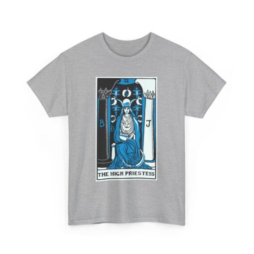 🌙🔮 The High Priestess Tarot Card Unisex T-Shirt – Channel Inner Wisdom - Image 12