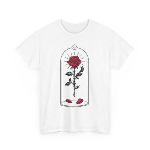 🌹✨ Enchanted Rose Unisex T-Shirt – Timeless Beauty, Captured in Glass - Image 11