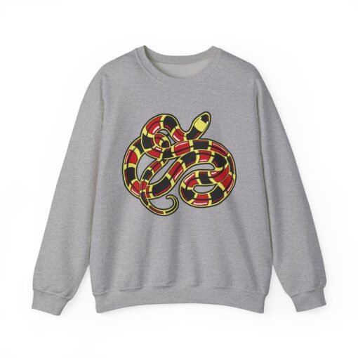 Curled Coral Snake Unisex Sweatshirt – Striking Wildlife Style - Image 12
