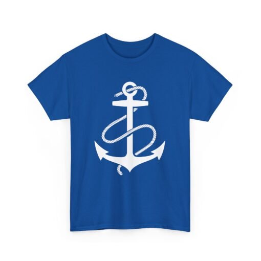 Anchored in Style – Unisex Nautical Anchor Tee - Image 18
