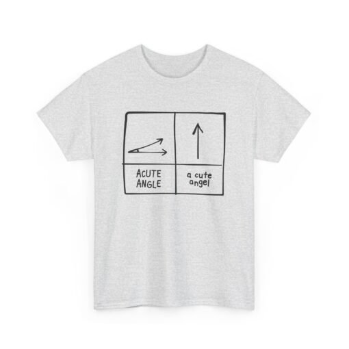 Acute Angle / A Cute Angel Unisex T-Shirt – Geeky Pun Perfection - Image 8
