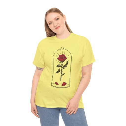 🌹✨ Enchanted Rose Unisex T-Shirt – Timeless Beauty, Captured in Glass - Image 3