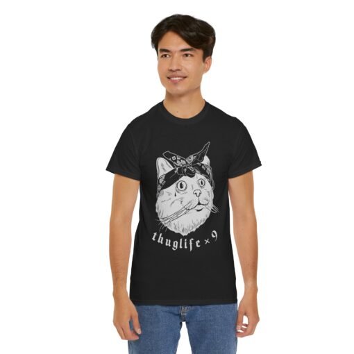 😼🎤 Thuglife x9 Unisex T-Shirt – Street Smarts, Cat Style - Image 6