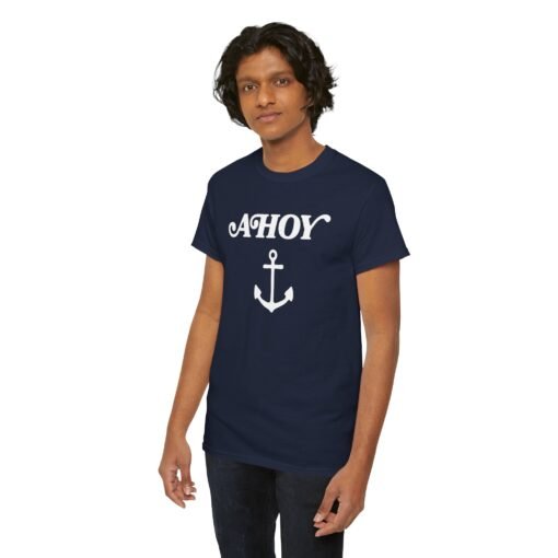 ⚓️ Ahoy Unisex T-Shirt – Drop Anchor in Style - Image 7