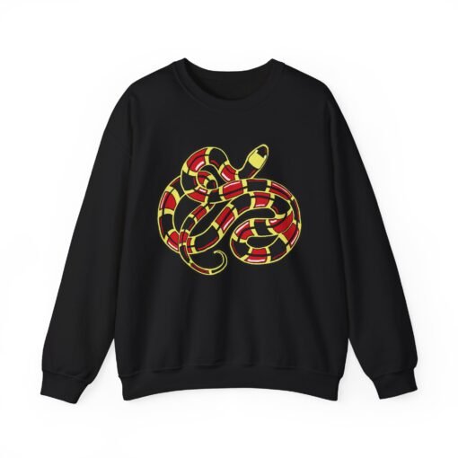 Curled Coral Snake Unisex Sweatshirt – Striking Wildlife Style - Image 14