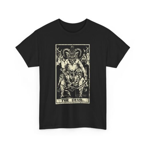 😈🃏 The Devil Tarot Card Unisex T-Shirt – Embrace the Shadows in Style