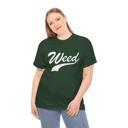🌿🥤 WEED Unisex T-Shirt – Classic Font, Elevated Vibes - Image 3