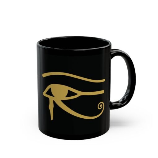 Eye of Horus Black Mug – Ancient Protection & Timeless Style