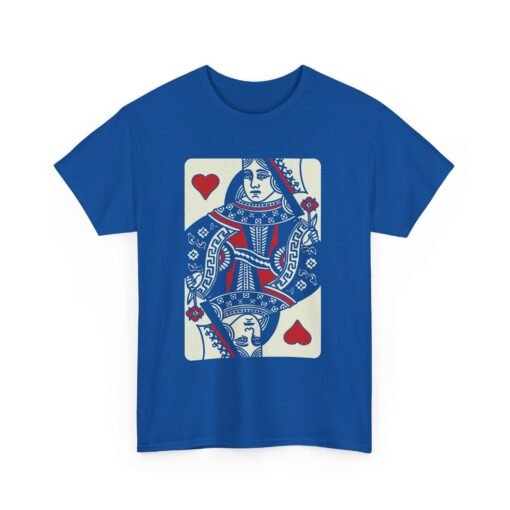 "Queen of Hearts" Unisex T-Shirt – Classic Playing Card Style - Image 15