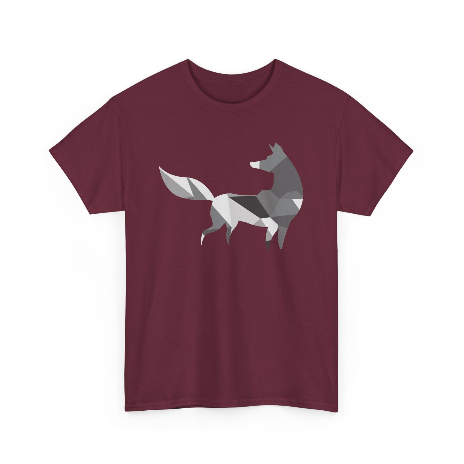 πΊπ· Polygon Grey Wolf Unisex T-Shirt β Wild Spirit, Modern Edge - Image 12