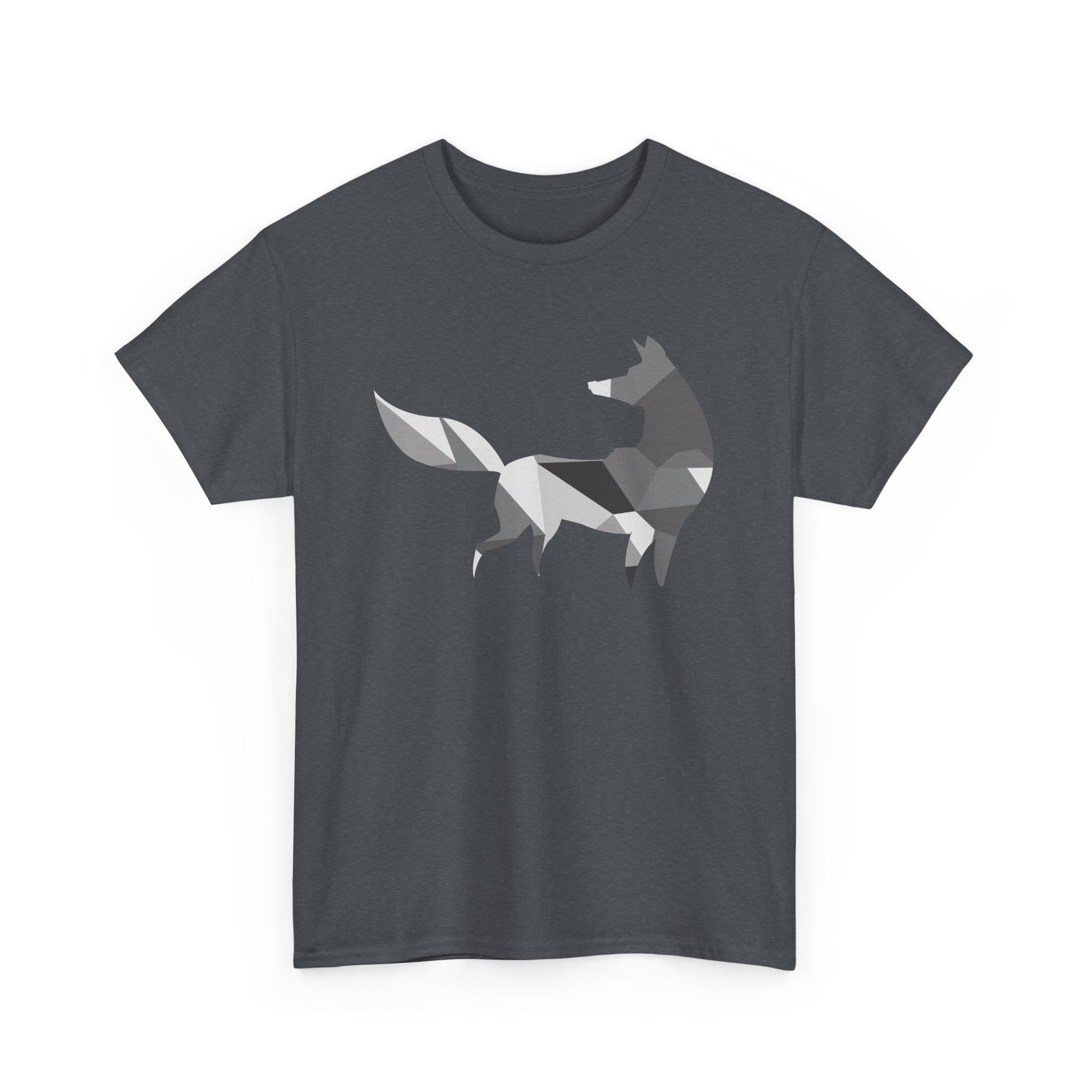 πΊπ· Polygon Grey Wolf Unisex T-Shirt β Wild Spirit, Modern Edge - Image 15
