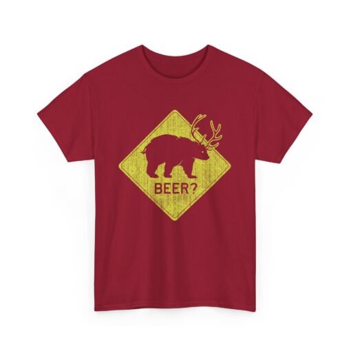 🐻🦌 “Beer?” Unisex T-Shirt – The Elusive Beear Awaits - Image 20