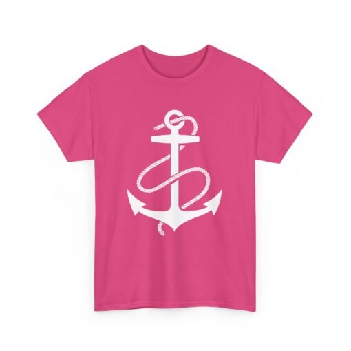 Anchored in Style – Unisex Nautical Anchor Tee - Image 20