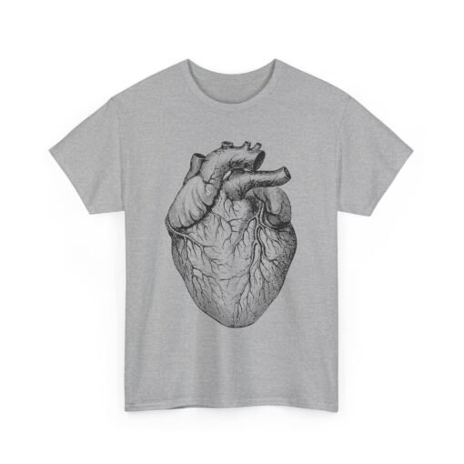 Wear Your Heart (Literally) – Unisex Anatomical Heart T-Shirt - Image 11
