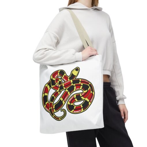 Curled Coral Snake Tote Bag – Wild Style On the Go - Image 12