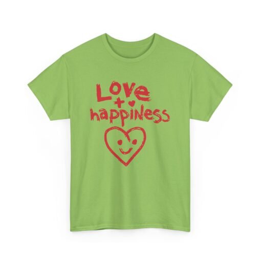 Love + Happiness Unisex T-Shirt – Feel-Good Vibes in Every Stitch - Image 15