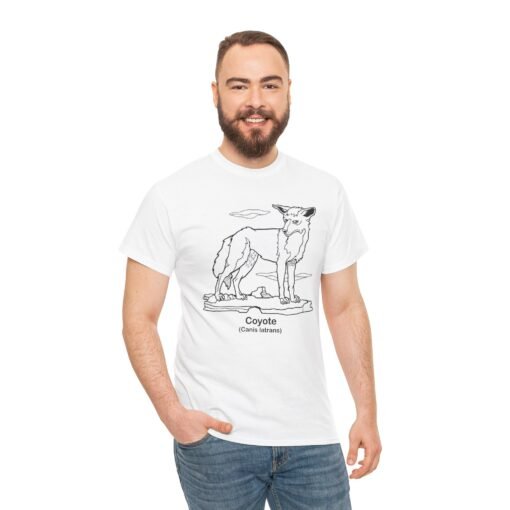 🌵🐺 COYOTE (Canis latrans) Unisex T-Shirt – Wild, Wily, and Worn with Pride - Image 3