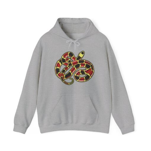 Curled Coral Snake Unisex Hoodie – Bold & Venomous Style - Image 15