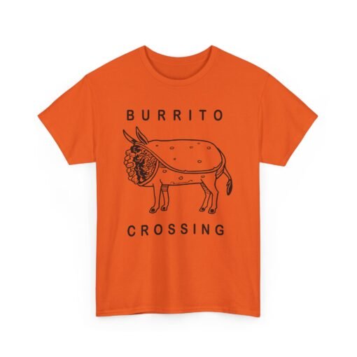 🌯🐴 Burrito Crossing Unisex T-Shirt – Warning: Deliciously Absurd - Image 13