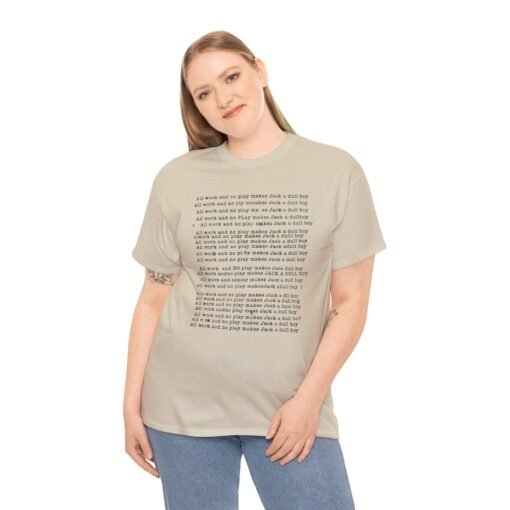 All Work No Play – The Shining-Inspired Unisex T-Shirt - Image 4