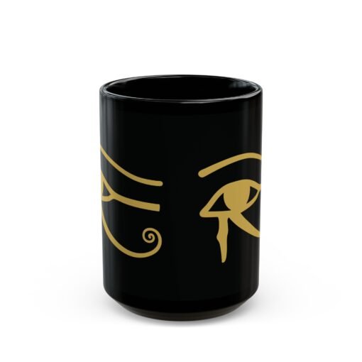 Eye of Horus Black Mug – Ancient Protection & Timeless Style - Image 7
