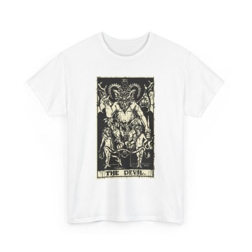 😈🃏 The Devil Tarot Card Unisex T-Shirt – Embrace the Shadows in Style - Image 11