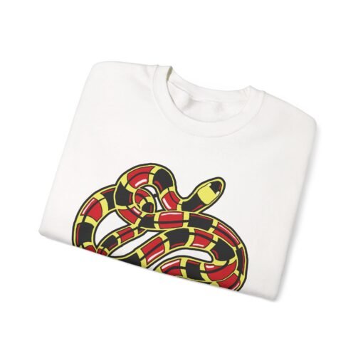 Curled Coral Snake Unisex Sweatshirt – Striking Wildlife Style - Image 8