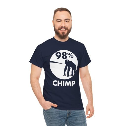 🐒🧬 98% Chimp Unisex T-Shirt – Embrace Your Inner Primate - Image 3