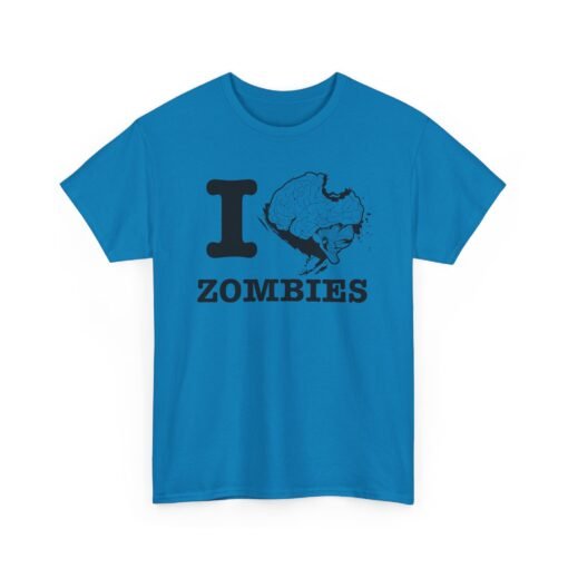 🧠❤️‍🔥 I Love Zombies Unisex T-Shirt – Brains Are the Way to the Heart - Image 17