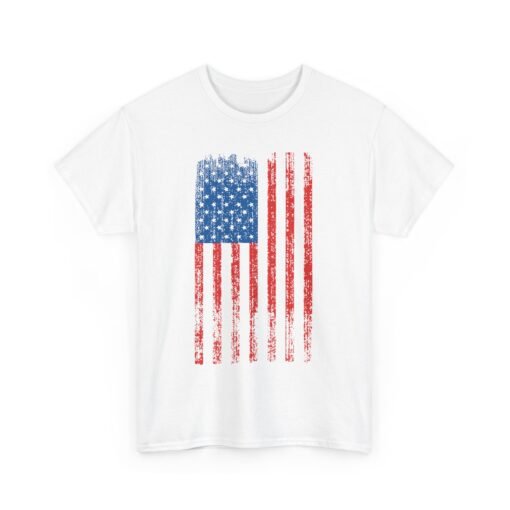 🇺🇸🖤 Distressed American Flag Unisex T-Shirt – Worn, Weathered, Proud