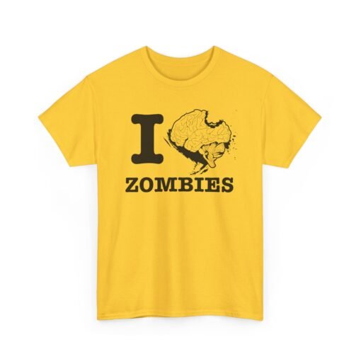 🧠❤️‍🔥 I Love Zombies Unisex T-Shirt – Brains Are the Way to the Heart - Image 14