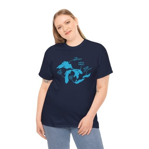 🌊👕 All Great Everything Unisex T-Shirt – Celebrate the Lakes, Label the Legends - Image 4