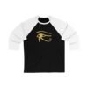 Eye of Horus Unisex Raglan T-Shirt – Ancient Symbol, Sporty Style