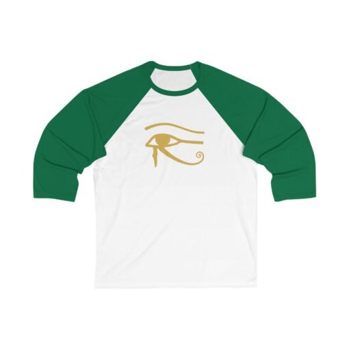 Eye of Horus Unisex Raglan T-Shirt – Ancient Symbol, Sporty Style - Image 4