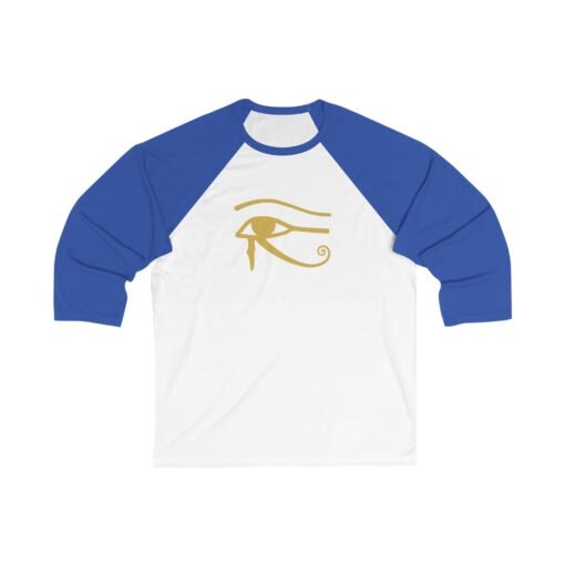 Eye of Horus Unisex Raglan T-Shirt – Ancient Symbol, Sporty Style - Image 7