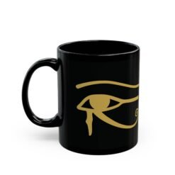 Alternative view of Eye of Horus Black Mug – Ancient Protection & Timeless Style