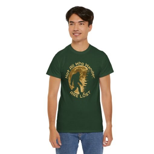 🦶🌲 Not All Who Wander Are Lost Unisex T-Shirt – Bigfoot-Approved Adventure Wear - Image 7